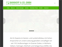 Tablet Screenshot of barkhoffgmbh.de